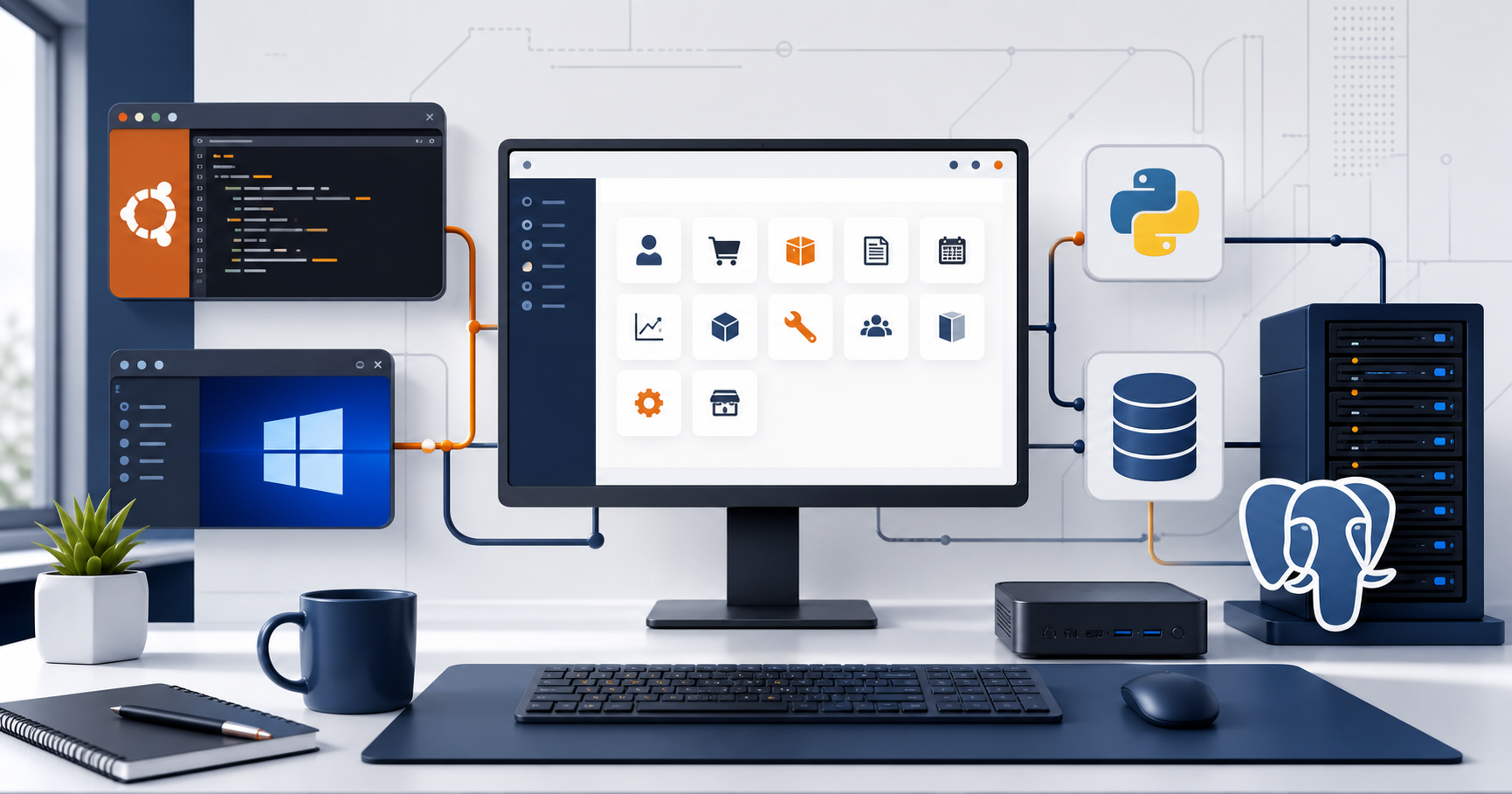 Windows, WSL2, Python and PostgreSQL development environment for Odoo 18